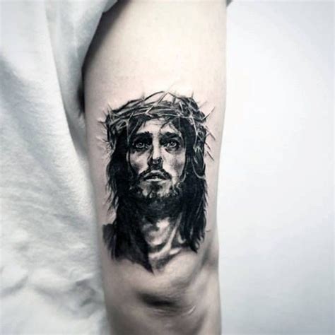 101 Beautiful Jesus Tattoos for Men | Jesus tattoo, Jesus tattoo design ...