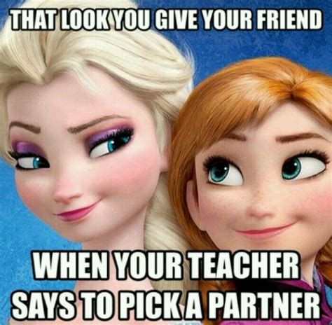 Elsa and Anna | Funny disney jokes, Funny disney memes, Disney memes