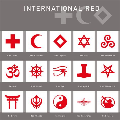 International Red...with more religious symbols for their flags. : r/vexillology