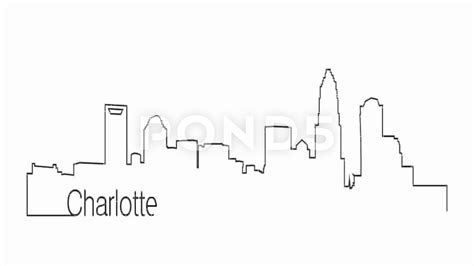 Charlotte Skyline Drawing at PaintingValley.com | Explore collection of ...