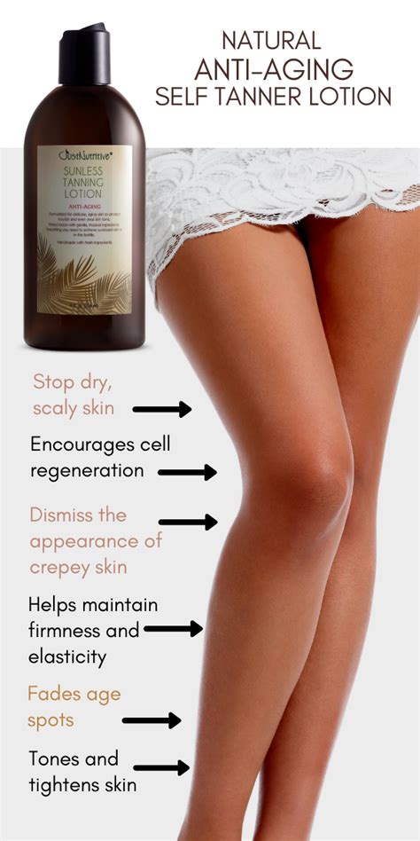 This sunless tanning lotion is made from the best natural ingredients that assist with aging ...