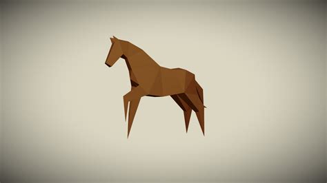 Origami Horse - 3D model by RunemarkStudio [8ffa656] - Sketchfab