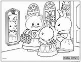Calico Critters Getting Ready For The Church Coloring Page Printable sketch template