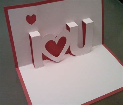 Pop Up Valentines Cards Templates