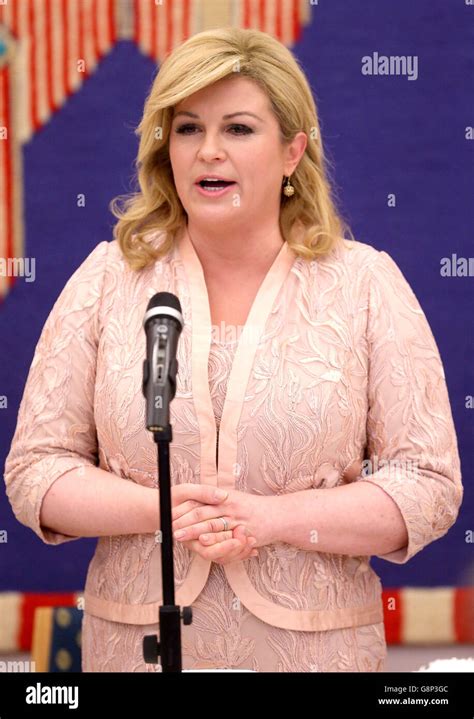 Croatian president kolinda grabar speech dinner presidential palace hi-res stock photography and ...