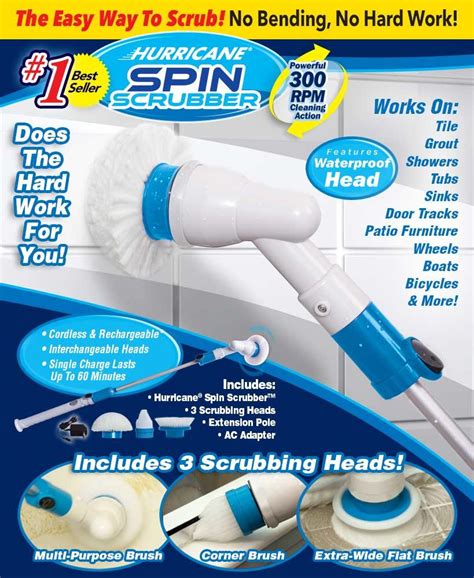 Hurricane Spin Scrubber – The Simple Way to Scrub! – Bought on TV