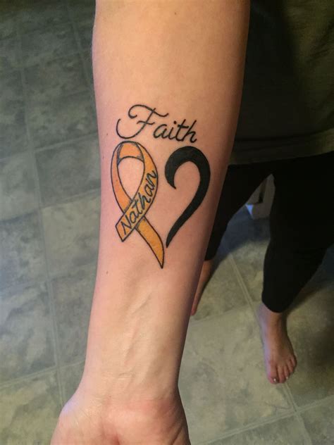 Pin by Benita Smith Weber on Tattoos | Cancer ribbon tattoos, Brain ...