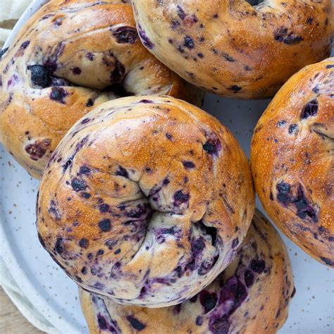 Blueberry Bagels - New York Bagels | Easy & Delicious