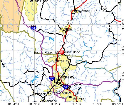 Mount Hope, West Virginia (WV 25917) profile: population, maps, real estate, averages, homes ...