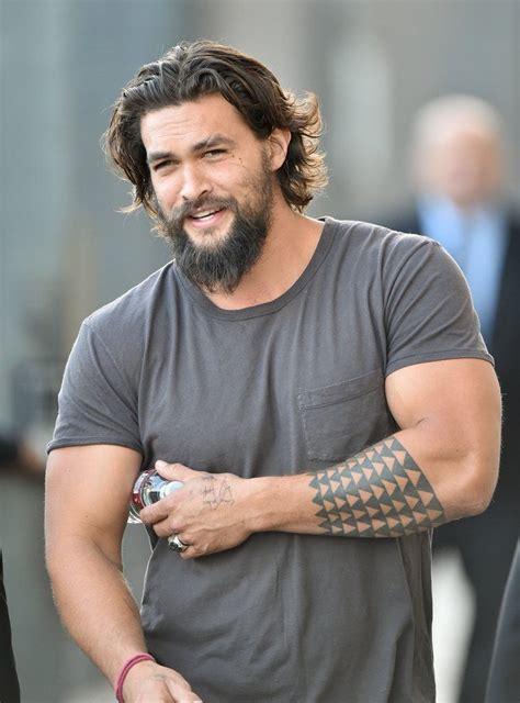 Jason Momoa’s 9 Tattoos & Their Meanings – Body Art Guru | Jason momoa, Jason momoa aquaman, Beard