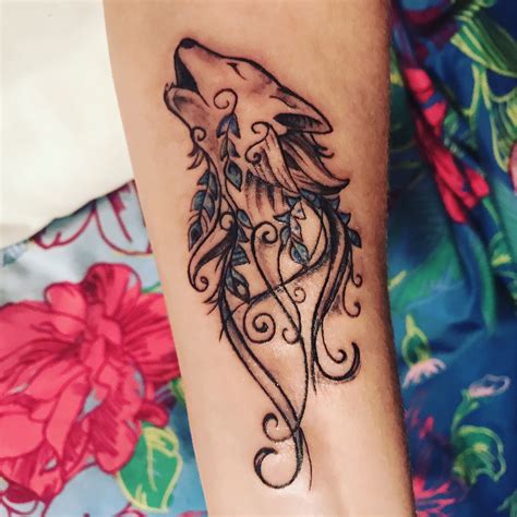 Wolf tattoo, spirit animal, new beginnings, first tattoo, blue wolf | Hawaiian tattoo, Tattoos ...