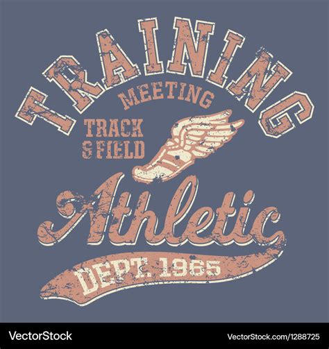 Athletic department Royalty Free Vector Image - VectorStock