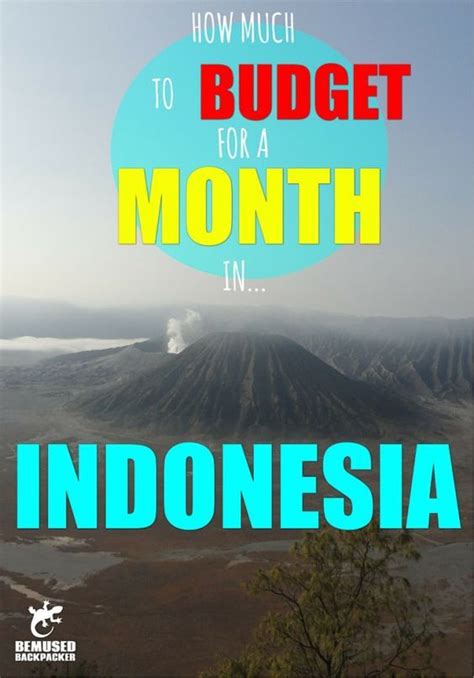 How Much To Budget For A Month In Indonesia. | Indonesia travel, Trip planning, Trip