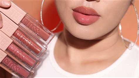 Maybelline LIFTER GLOSS lip swatches [Most Hydrating Lip Gloss, Plumping Lip Gloss, Lip Balm ...