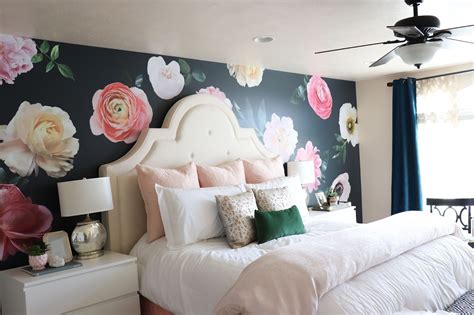 restlessrisa: Floral Wall Decals, and Master Bedroom Facelift