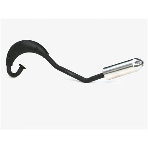 MINI MOTO, DIRT BIKE, PIT BIKE COMPLETE EXHAUST PIPE WITH CHROME ...