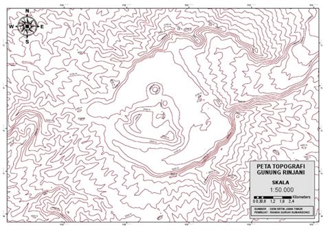 Peta Topografi Gunung Bromo (Randa Guruh Sumarsono)