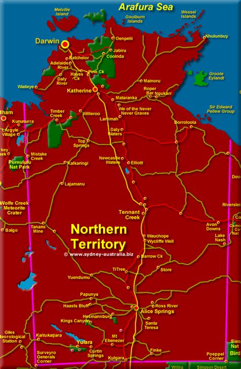 Northern Territory Maps Australia