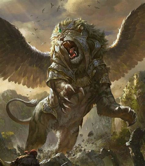 The Legendary Lion | Kreatur konzeptkunst, Fantasy tiere, Tierwelt kunst