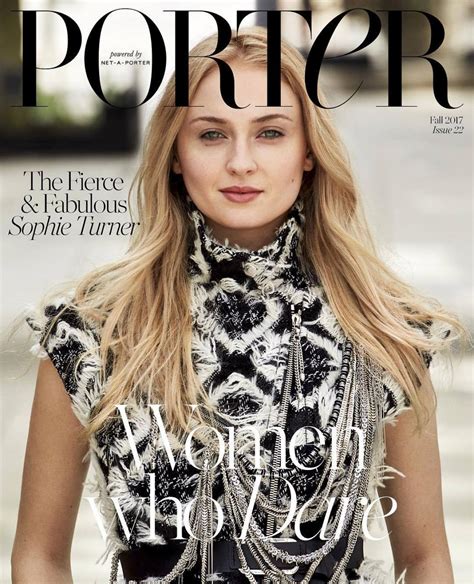 SOPHIE TURNER for Porter Magazine, Issue 22 Fall 2017 – HawtCelebs