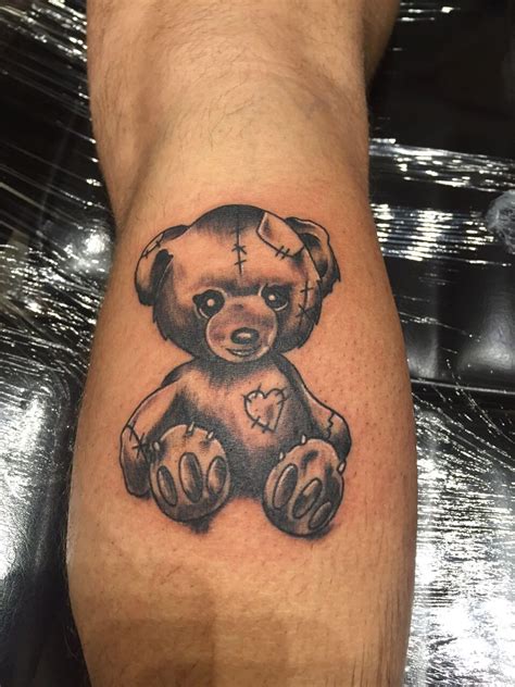 Broken Teddy Bear Tattoo