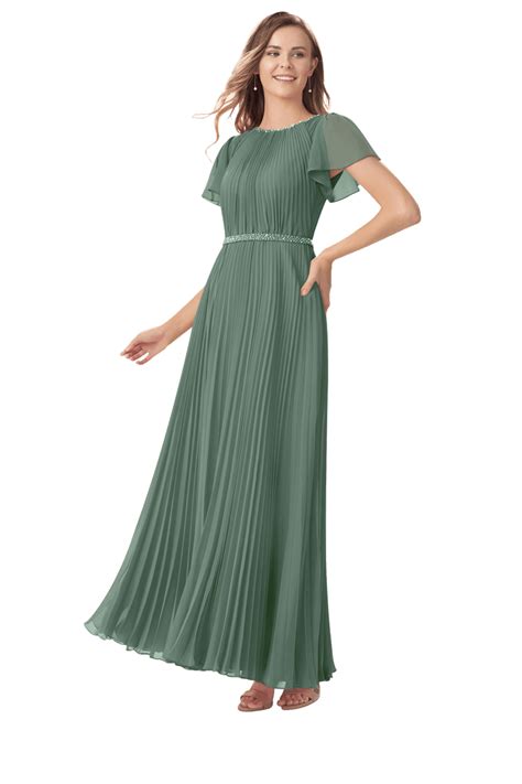 Azazie Kara | Modest bridesmaid dresses, Dark green bridesmaid dress, Olive green bridesmaid dresses