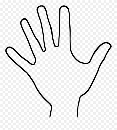 Hand Outline - Clip Art - Png Download (#11314) - PinClipart