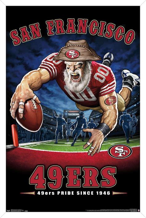 NFL San Francisco 49ers - End Zone 17 Wall Poster, 14.725" x 22.375 ...