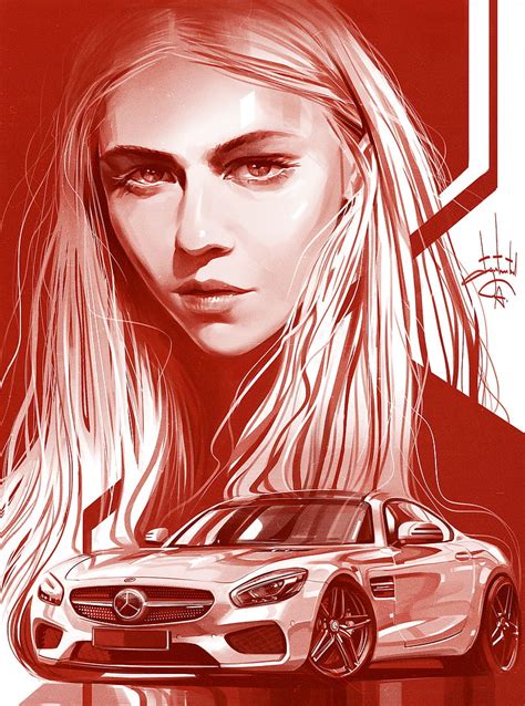 3840x2160px, 4K free download | Aleksandr Sidelnikov, women, red, car, Mercedes AMG GTR, HD ...