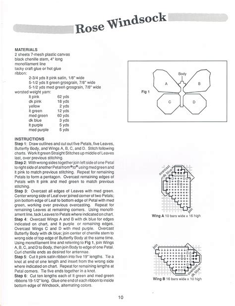 Wind Socks 9 | Plastic canvas patterns, Wind sock, Chenille stems