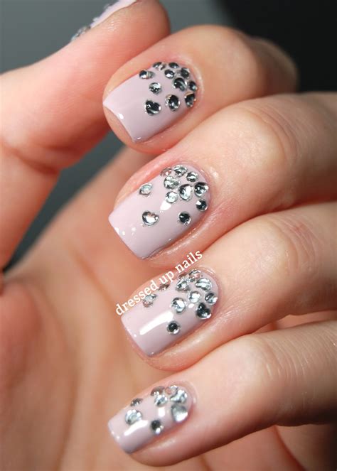 8 Nail Designs With Rhinestones Images - Nail Art Designs with ...