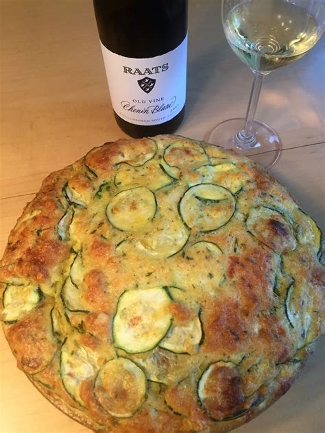 Vino Travels ~ An Italian Wine Blog: Zucchini Quiche with Raats Chenin Blanc from South Africa