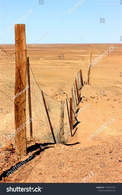 Rabbit Proof Fence Outback South Australia Stock Photo 1270977361 ...