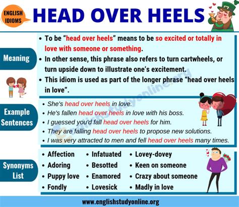 Head Over Heels: Definition, Useful Examples & Synonyms List - English Study Online