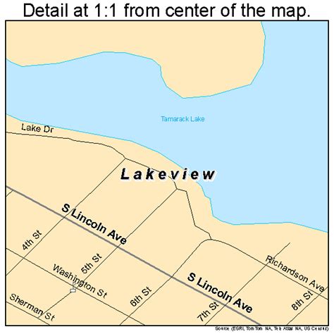 Lakeview Michigan Street Map 2645240