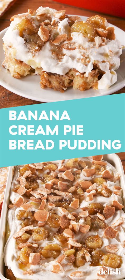 Banana Cream Pie Bread Pudding Is The Ultimate Indulgence | Recipe | Banana recipes, Banana ...