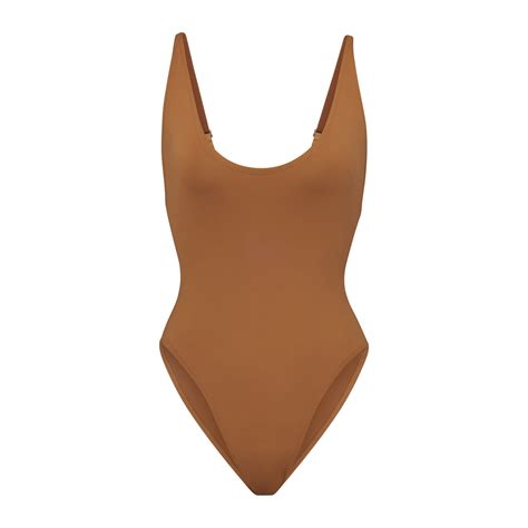 Swim Scoop Neck One Piece - Almond | SKIMS