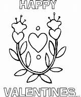Heart Happy Valentines S1d4d Coloring Page Printable sketch template