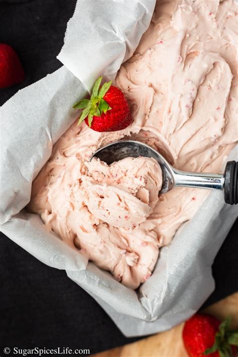 Strawberry Custard Ice Cream Recipe - Sugar Spices Life