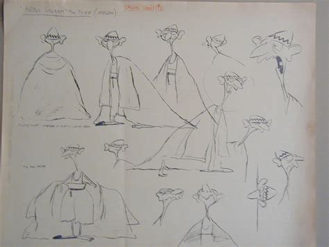 Living Lines Library: The Thief and the Cobbler (1993) - Character Drawings