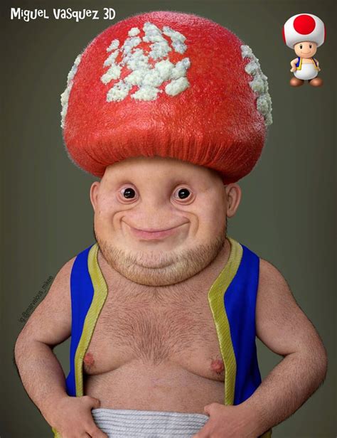 PsBattle: A "realistic" render of a Mario Toad : r/photoshopbattles