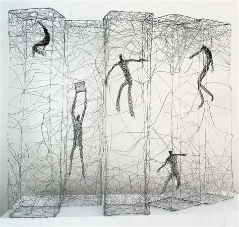 Barbed Wire And Galvanized Wire Sculptures • Insteading