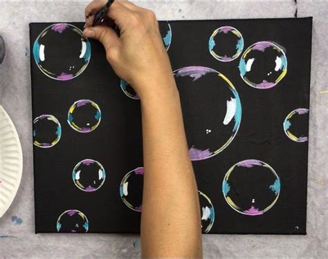 Bubble Painting - Step By Step Acrylic Tutorial - With Pictures ...