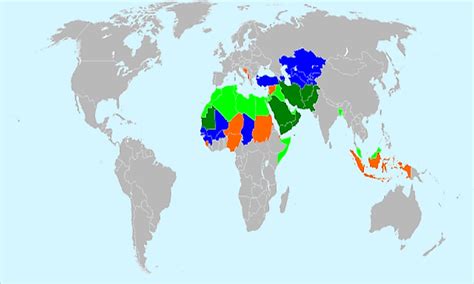 Islamic Countries Of The World - WorldAtlas.com