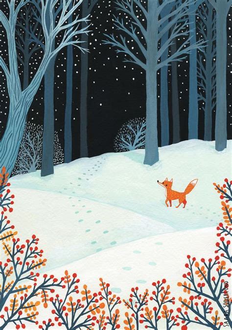 Nonchalant | Winter art, Illustration, Fox art