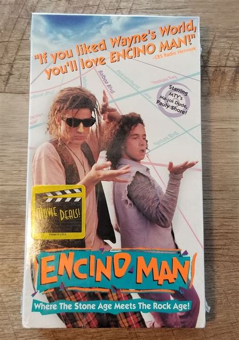 RARE! NEW! SEALED! Encino Man [VHS]. Pauly Shore, Brendan Fraser, Sean Astin. | Encino man, Man ...