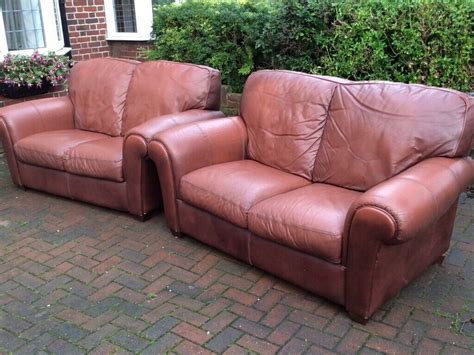 Leather sofas vgc could deliver | in Milton Keynes, Buckinghamshire | Gumtree