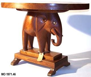 Elephant Table (MO 1971.46) | This wooden table with base co… | Flickr