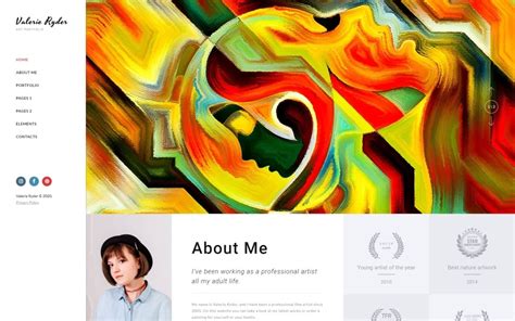 Valerie Ryler - Artist Portfolio Responsive HTML5 Website Template