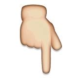 Finger pointing down Emoji | Talk Emoji | The Funniest Emoji Conversations